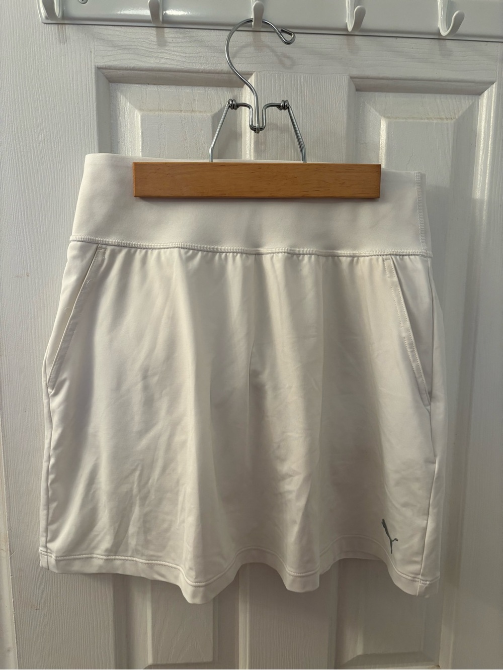 Puma White Athletic Mini Skirt with Shorts